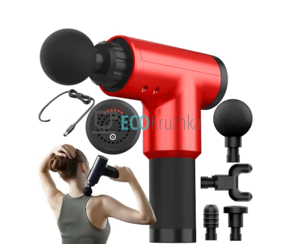 Масажер для тіла ручний, спини електричний KH-320-Red Масажер для тіла ручний, спини електричний KH-320-Red