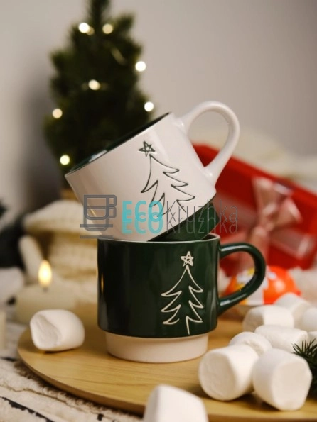 УЦІНКА НАБІР ПОРЦЕЛЯНОВИХ КУХЛІВ "ЯЛИНКА", 400 МЛ EK2153 ... УЦІНКА НАБІР ПОРЦЕЛЯНОВИХ КУХЛІВ "ЯЛИНКА", 400 МЛ EK2153 ...