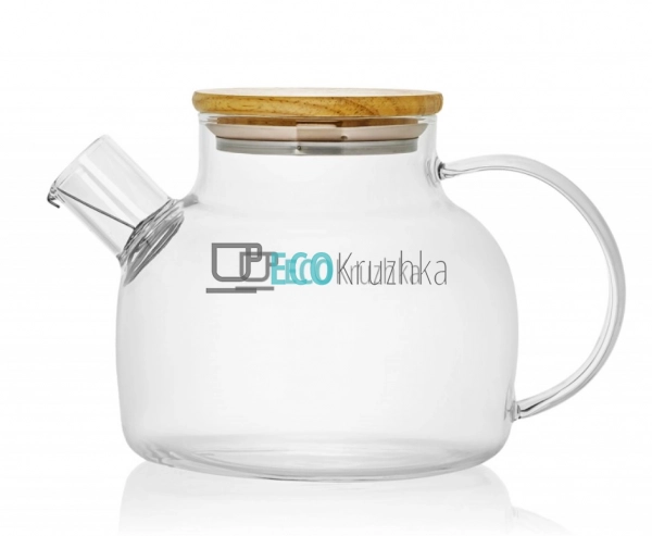 УЦІНКА ЧАЙНИК 1000 МЛ ДЛЯ ЗАВАРЮВАННЯ СКЛЯНИЙ З БАМБУКОВ ...