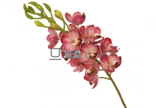 Штучна латексна орхідея, 14 квіток діаметром 5 см, висот ... Штучна латексна орхідея, 14 квіток діаметром 5 см, висот ...