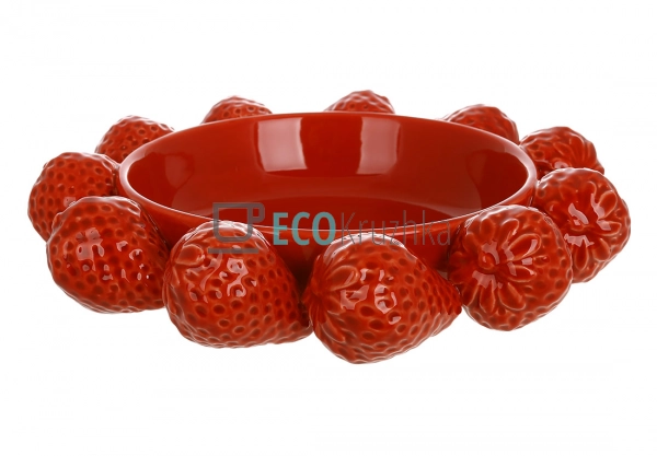 Фруктовниця порцелянова червона 25 см Strawberry (457-34 ... Фруктовниця порцелянова червона 25 см Strawberry (457-34 ...