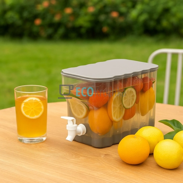 Лимонадник з краном для напоїв, 3 літра Пластиковий Сіри ... Лимонадник з краном для напоїв, 3 літра Пластиковий Сіри ...