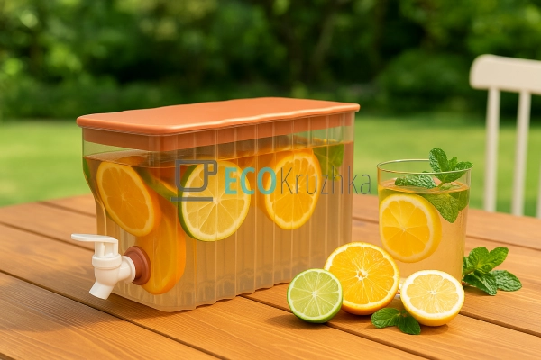 Лимонадник з краном для напоїв, 3 літра Пластиковий Роже ...