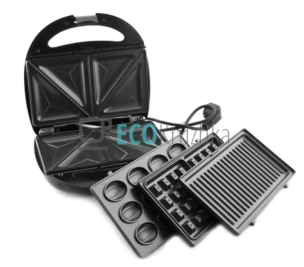 Мультигриль 4 в 1  — сендвічниця, вафельниця, горішниця, ... Мультигриль 4 в 1  — сендвічниця, вафельниця, горішниця, ...