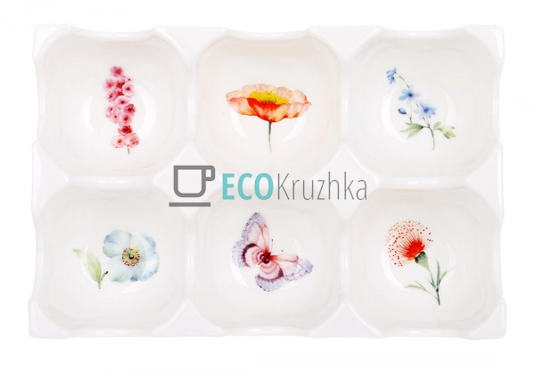Керамічна підставка для яєць на 6 шт Bonadi Flower Garde ... Керамічна підставка для яєць на 6 шт Bonadi Flower Garde ...
