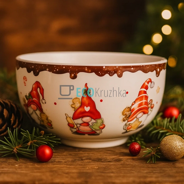 Піала новорічна керамічна з  ...