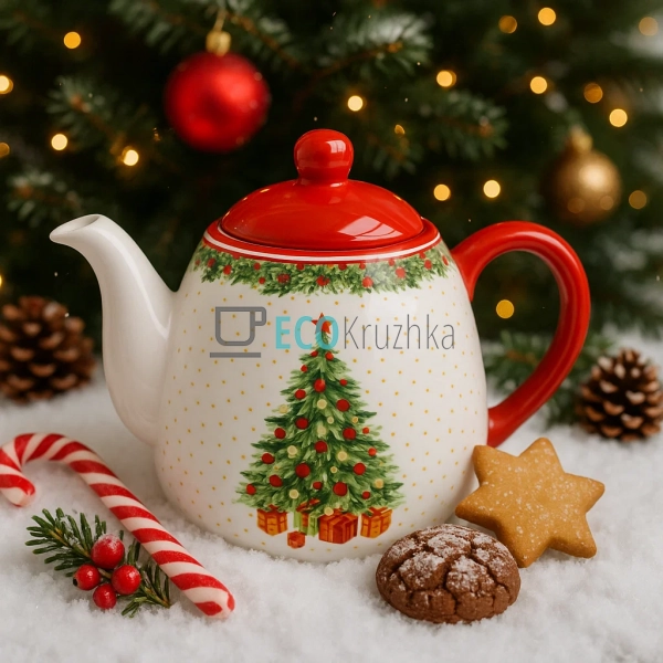 Новорічний порцеляновий чайн ...