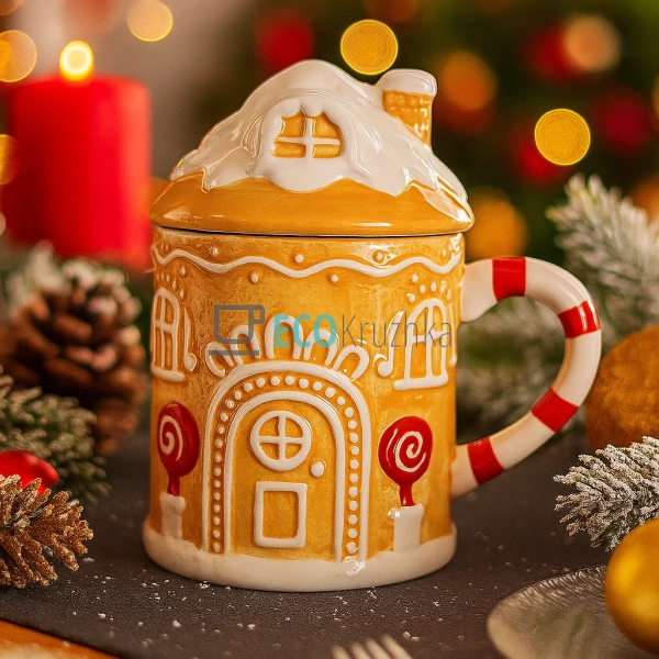 Новорічна керамічна кружка з ...