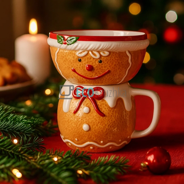 Набір кухоль і піала з керам ...