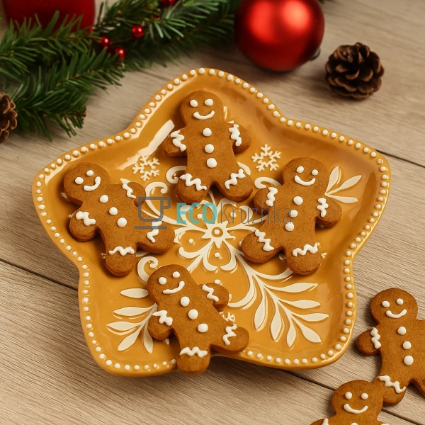 Керамічне блюдо Сніжинка для ...