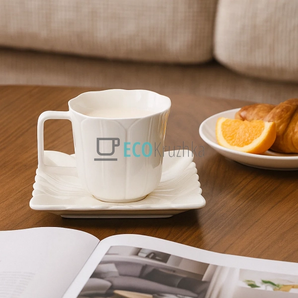 Чайна пара Tulip 220 мл – порцелянова чашка та блюдце (9 ...