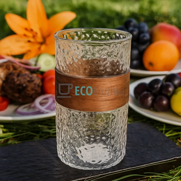 Склянка для води та напоїв 475 мл "Bubble" – прозора з т ... Склянка для води та напоїв 475 мл "Bubble" – прозора з т ...