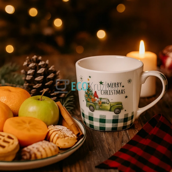 Різдвяна кружка Merry Christmas 400 мл – порцелянова чаш ...