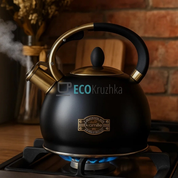 Чайник 2.7 л з нержавіючої сталі зі свистком та ручкою " ...