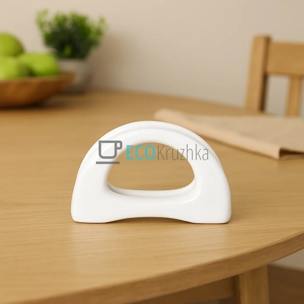 Серветниця порцелянова біла настільна 13 см «Веселка» (9 ...