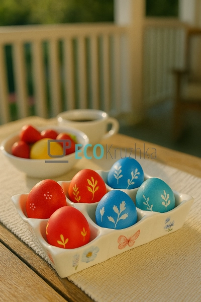 Керамічна підставка для яєць на 6 шт Bonadi Flower Garde ... Керамічна підставка для яєць на 6 шт Bonadi Flower Garde ...
