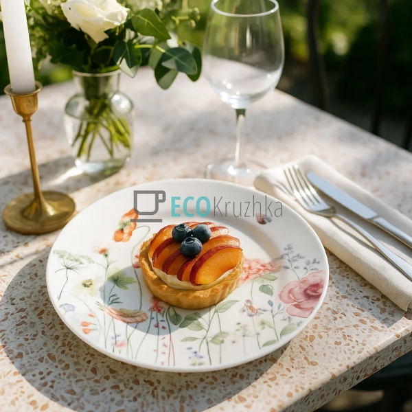 Порцелянова десертна тарілка Bonadi Flower Garden D19 см ... Порцелянова десертна тарілка Bonadi Flower Garden D19 см ...