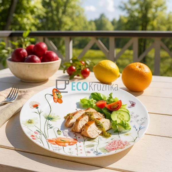 Велика порцелянова обідня тарілка Flower Garden 27 см –  ... Велика порцелянова обідня тарілка Flower Garden 27 см –  ...