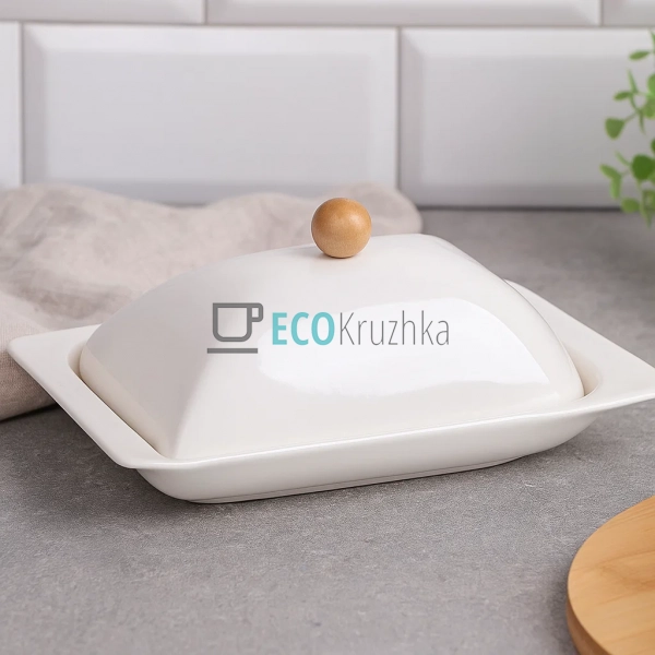Маслянка для масла порцелянова з кришкою Naturel 19 см ( ... Маслянка для масла порцелянова з кришкою Naturel 19 см ( ...