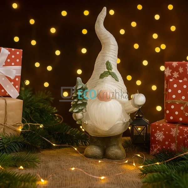 Різдвяна фігурка Гном із ліхтариком 51.5 см — новорічна ... Різдвяна фігурка Гном із ліхтариком 51.5 см — новорічна ...