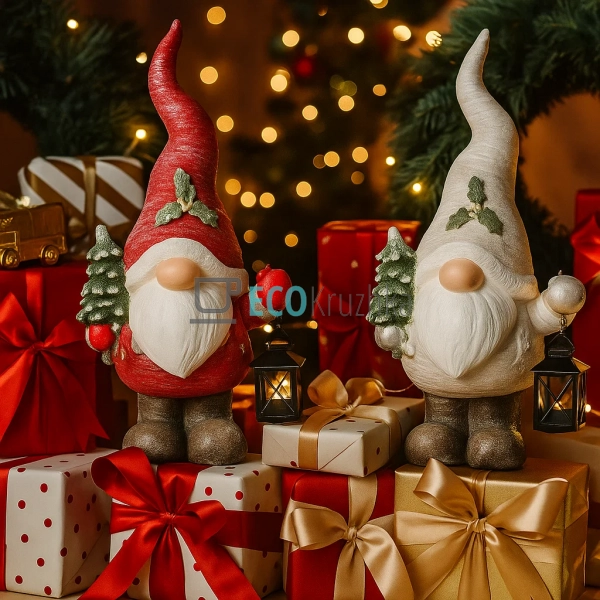Різдвяна фігурка Гном із ліхтариком 51.5 см — новорічна ... Різдвяна фігурка Гном із ліхтариком 51.5 см — новорічна ...