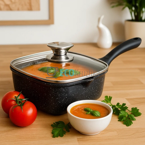 Квадратний ківш Edenberg EB-16997 з гранітним покриттям  ...