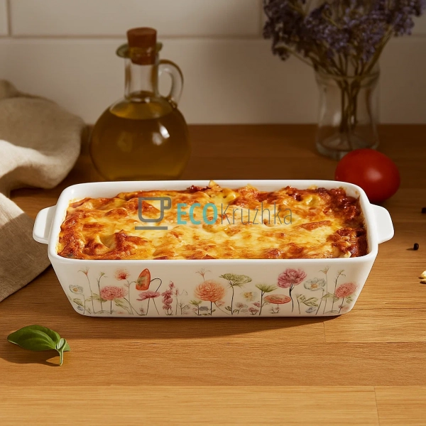 Керамічна форма для запікання Flower Garden 23×14.5 см – ...