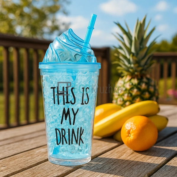 Стакан акриловий з подвійною стінкою та гідрогелевим нап ...