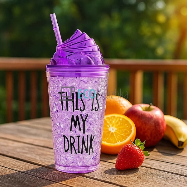 Стакан акриловий з подвійною стінкою та гідрогелевим нап ...