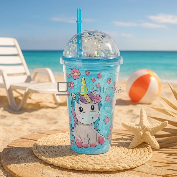 Стакан акриловий з подвійною стінкою та гідрогелевим нап ...