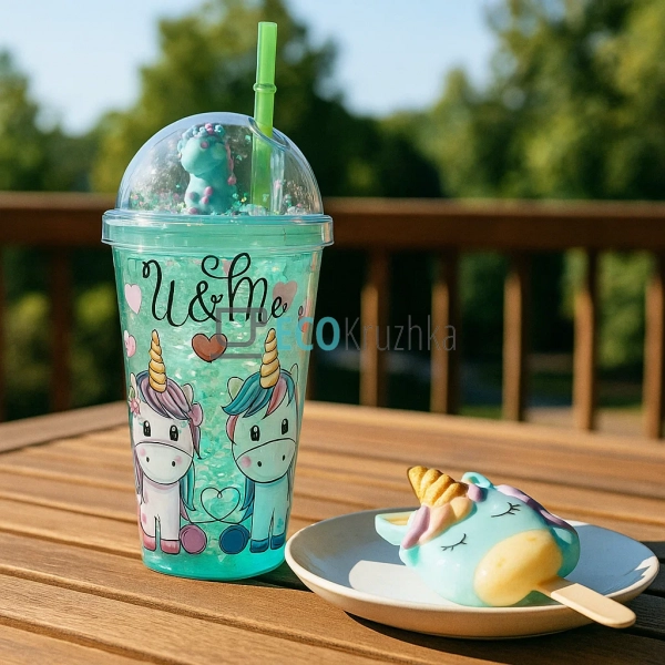 Стакан акриловий з подвійною стінкою та гідрогелевим нап ...