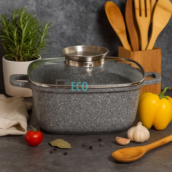 Каструля-казан 4.4 л Edenberg з гранітним покриттям та с ...