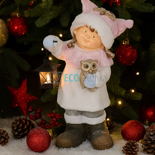 Різдвяна фігурка Дівчинка з ліхтариком 51 см — зимова ст ... Різдвяна фігурка Дівчинка з ліхтариком 51 см — зимова ст ...