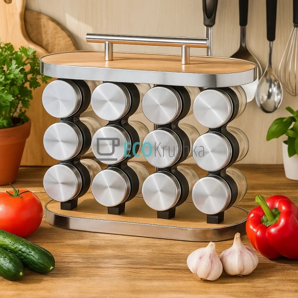 Набір для спецій  на 12 ємностей Edenberg EB-18003