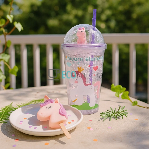 Стакан акриловий з подвійною стінкою та гідрогелевим нап ...