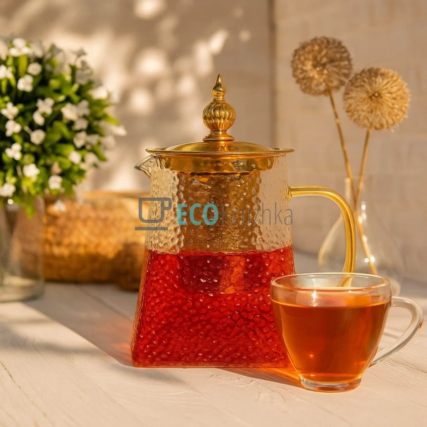 Чайник скляний 550мл заварювальний з металевим фільтром  ... Чайник скляний 550мл заварювальний з металевим фільтром  ...