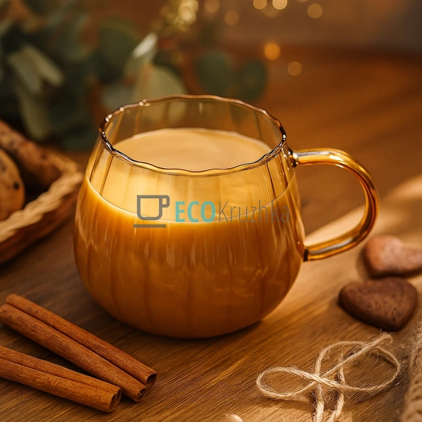 Чашка Iceberg 480 мл Бурштиновий (777-10) Чашка Iceberg 480 мл Бурштиновий (777-10)