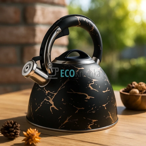 Чайник зі свистком 3 л із нержавіючої сталі – для газови ... Чайник зі свистком 3 л із нержавіючої сталі – для газови ...