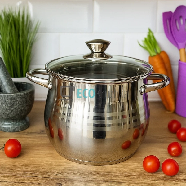 Каструля 2.9л Edenberg з нержавіючої сталі з кришкою Кап ... Каструля 2.9л Edenberg з нержавіючої сталі з кришкою Кап ...