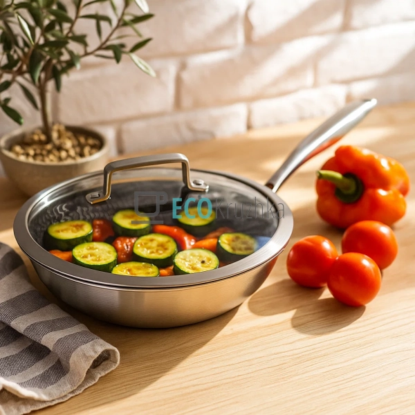 Глибока сковорода нержавіюча ...