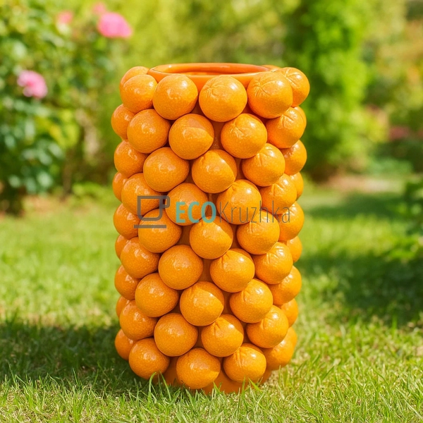 Ваза порцелянова Orange Апельсин 26 х 44 см (457-359)