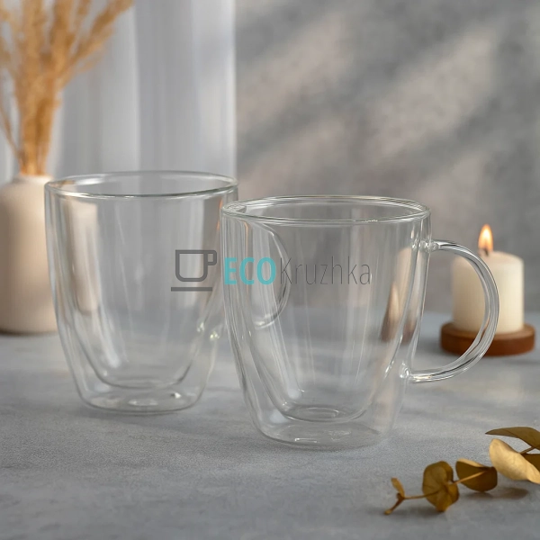 Набір чашок 2 шт 282 мл з подвійним дном Edenberg EB-195 ... Набір чашок 2 шт 282 мл з подвійним дном Edenberg EB-195 ...