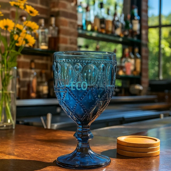 Набір келихів для вина Синій 300 мл 6 шт (581-070)