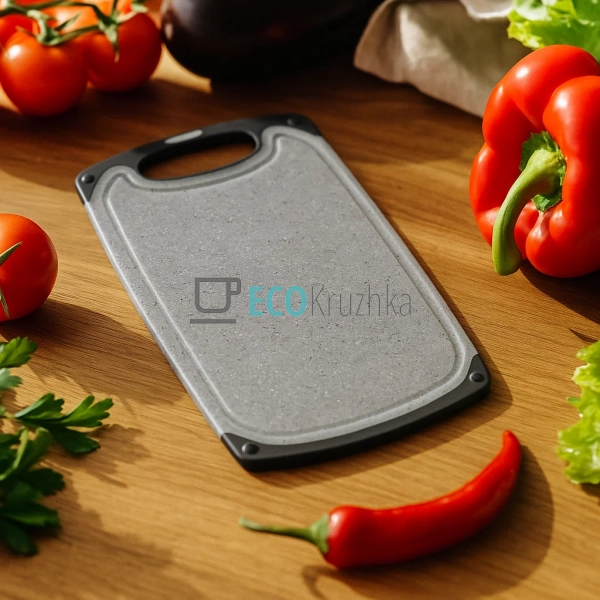 Дошка кухонна Мармурова Чорна 29 х 17.5 x 9см FRU-772