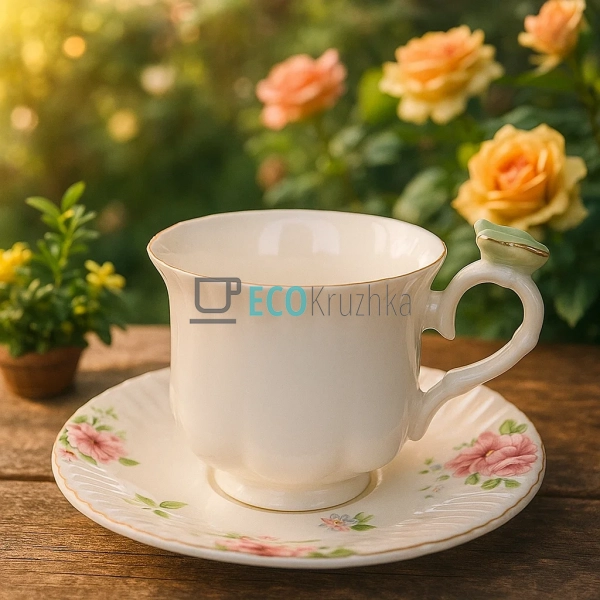 Чайний сервіз порцеляновий на 6 персон Метелик Floral -  ... Чайний сервіз порцеляновий на 6 персон Метелик Floral -  ...