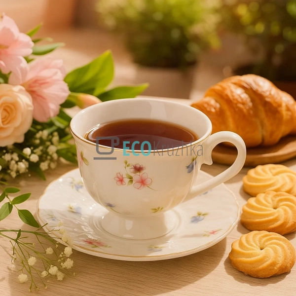 Чайний сервіз порцеляновий на 6 персон Вінтаж Floral - ч ... Чайний сервіз порцеляновий на 6 персон Вінтаж Floral - ч ...