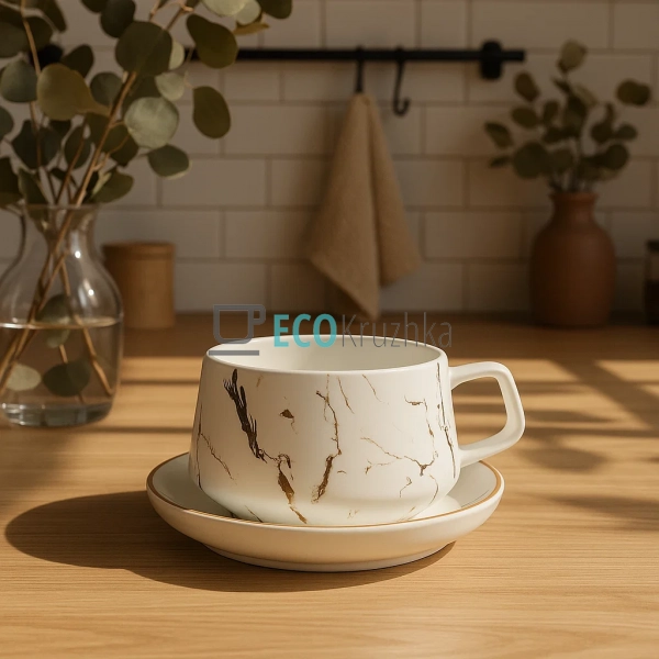 Чайний набір "Мармурова розк ... Чайний набір "Мармурова розк ...
