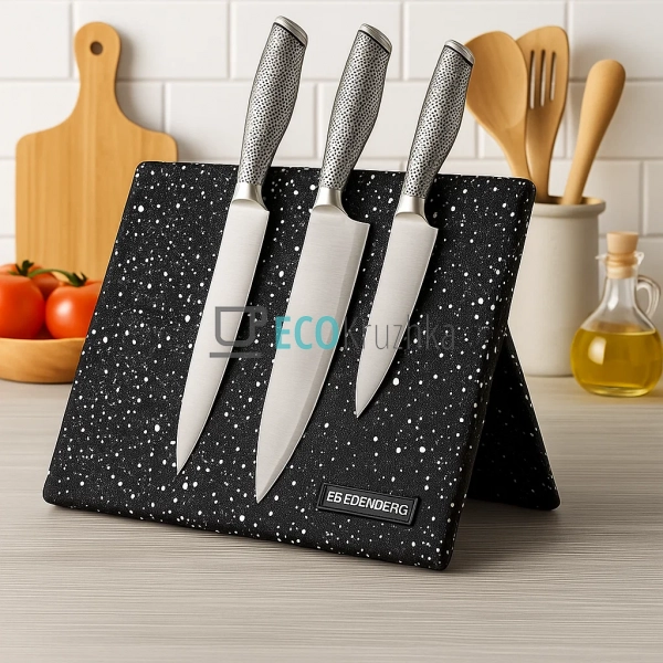 Магнітна підставка 24x11.8x21.8 см для ножів Чорна Edenb ...