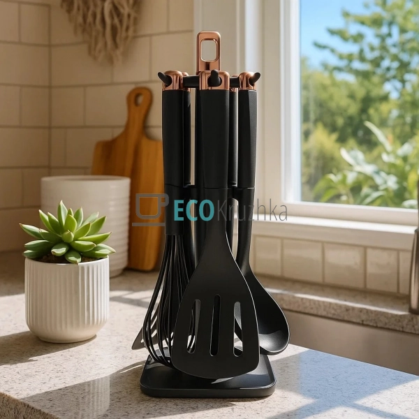 Набір кухонного приладдя MAGIO MG-1127: 5 нейлонових інс ... Набір кухонного приладдя MAGIO MG-1127: 5 нейлонових інс ...