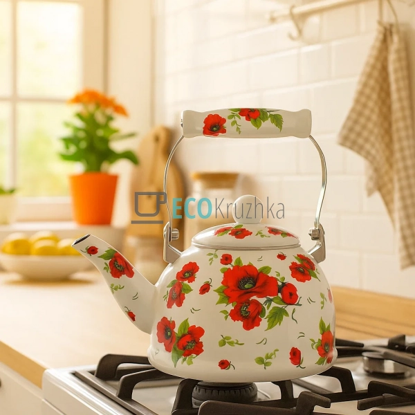 Чайник Емальований 2 л Мак (9/L)